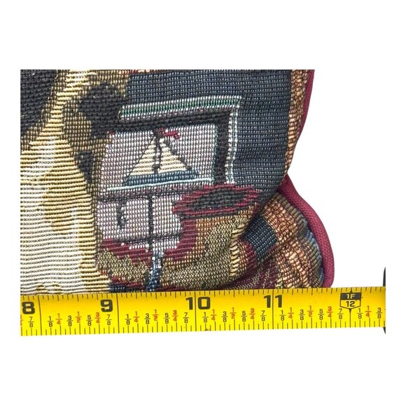 Vintage Cat Tapestry Throw Pillow Set Kitten On Bookshelf Boho Y2K Granny Style - Picture 5 of 7